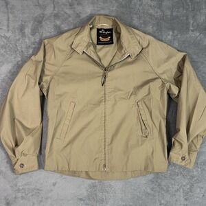 Vintage Mr. Wrangler Harrington Jacket Talon Zip Khaki L 42-44 USA Made